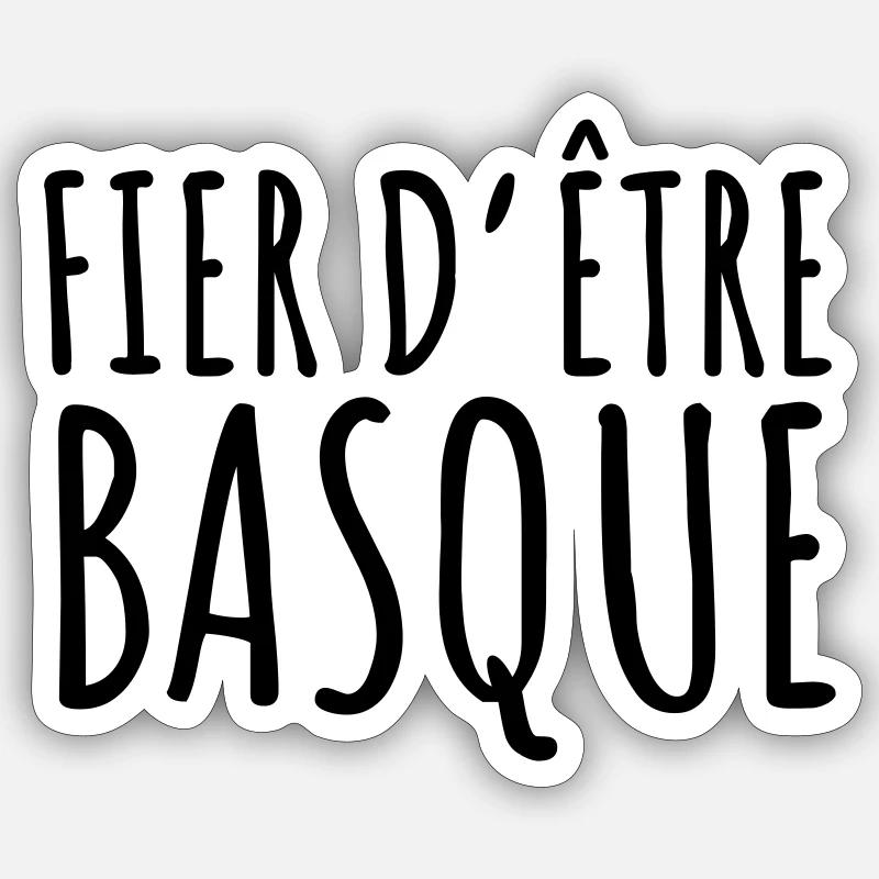 Basque la fierté du Pays basque Sticker taille S (10 x 10 cm)