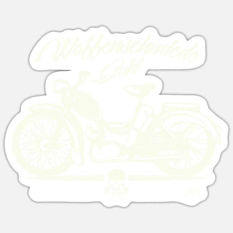 Simson SR2 - DDR Ostalgie Kultmoped Sticker Größe S (10 x 10 cm)