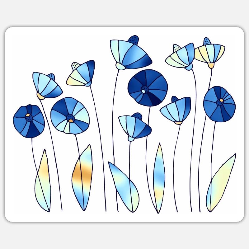Fleur Sticker taille S (10 x 10 cm)