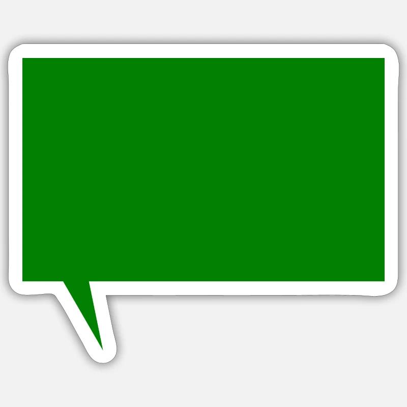 Modèle de message texte à concevoir vous-même - Sticker taille S (10 x 10 cm) - blanc mat