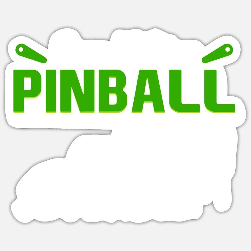 Evolution Born To Play Pinball / Flipper Flippern - Sticker Größe S (10 x 10 cm) - Mattweiß