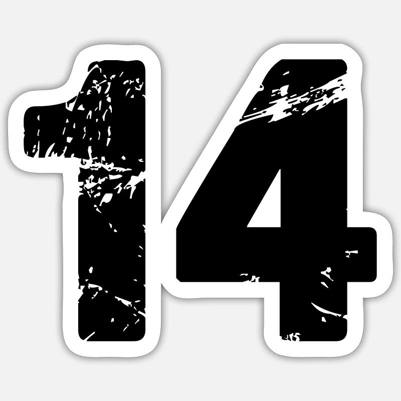 14 Sticker Größe S (10 x 10 cm)