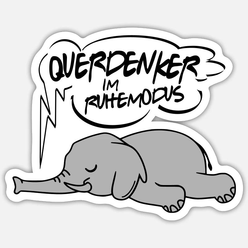 Ruhemodus Impfgegner Demostrant - Sticker Größe S (10 x 10 cm) - Mattweiß