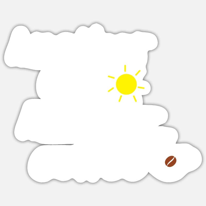 another day another coffee Sticker size S (10 x 10 cm)