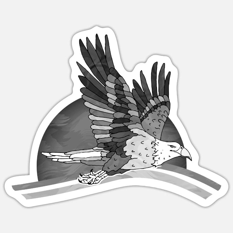 Oiseau Sticker taille S (10 x 10 cm)