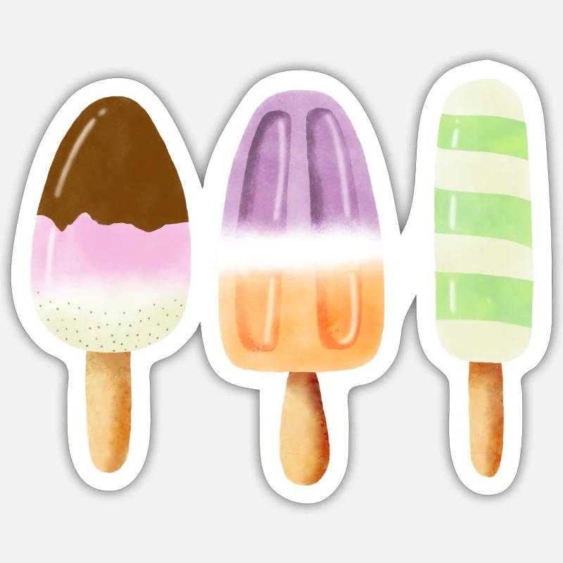 Popsicles Sticker size S (10 x 10 cm)