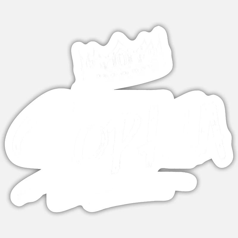 Sophia - Sticker Größe S (10 x 10 cm) - Mattweiß