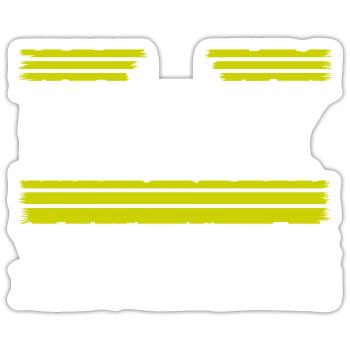 Blagues sur le charpentier marteau-piqueur - Sticker taille S (10 x 10 cm) - blanc mat - Devant