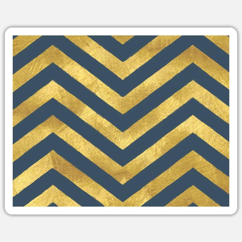 Gold Muster Modisch 2022 Sticker Größe S (10 x 10 cm)