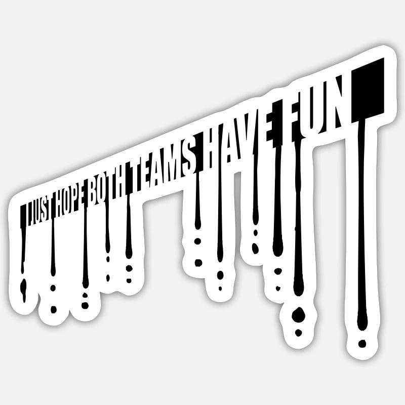 Both Teams Have Fun Sticker size S (10 x 10 cm)