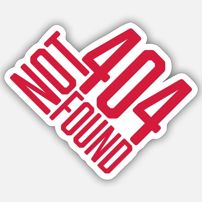 Not found 404 Error - Sticker size S (10 x 10 cm) - white matte
