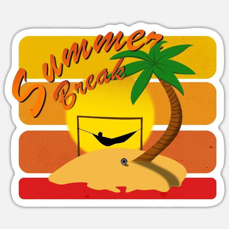 SummerBreak Sticker Größe S (10 x 10 cm)