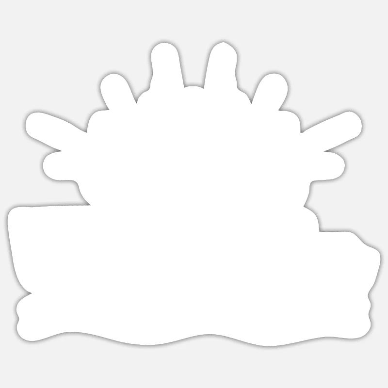 gimme que vitamine mer Design - Sticker taille S (10 x 10 cm) - blanc mat