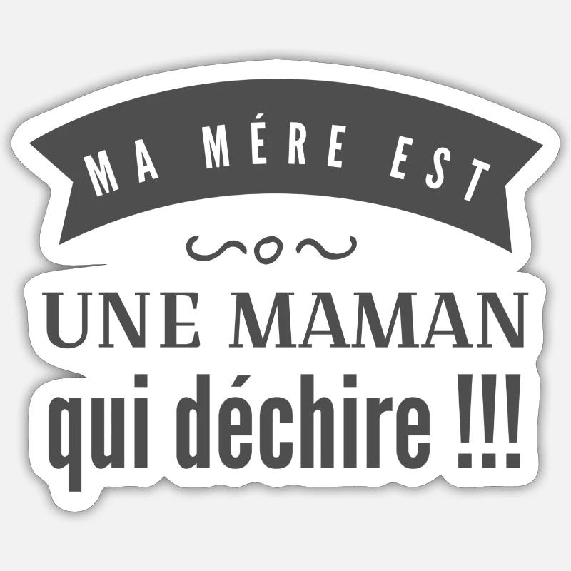 Mere qui déchire Sticker taille S (10 x 10 cm)