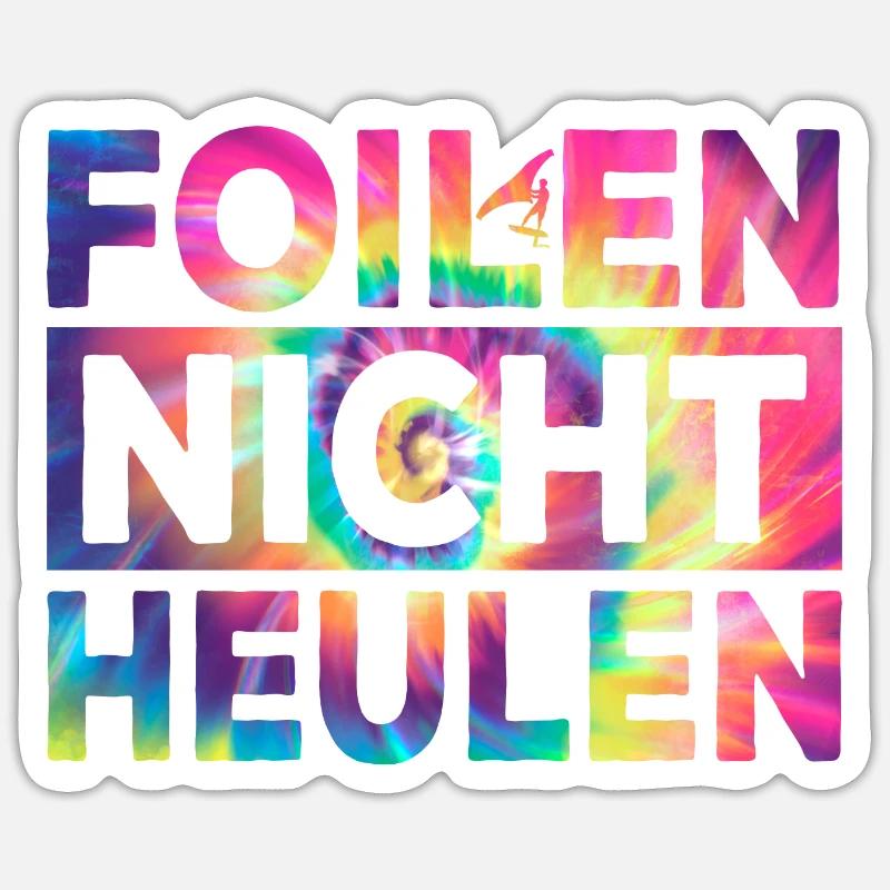 Wing Foiling Surf Surfing Surfer Sticker Größe S (10 x 10 cm)