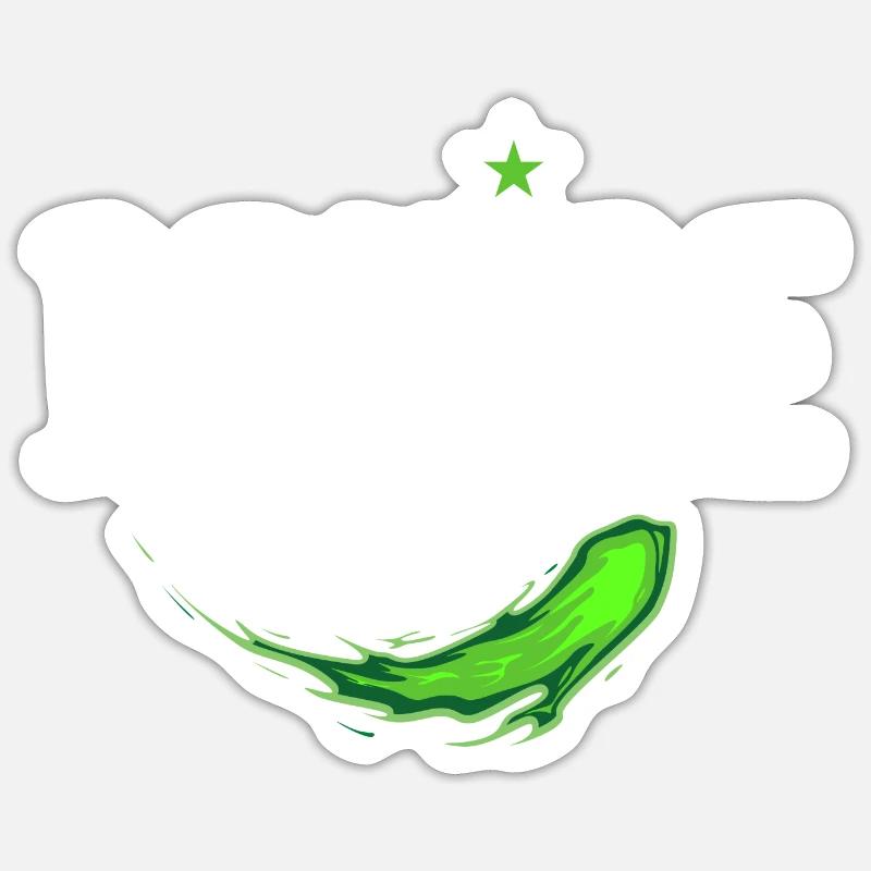 DRUIDE MAGIE VERTE - Sticker taille S (10 x 10 cm) - blanc mat