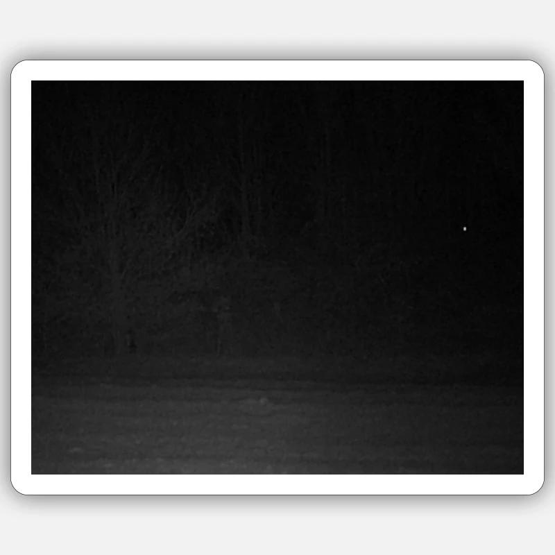 Créature effrayante dans la forêt Sticker taille S (10 x 10 cm)