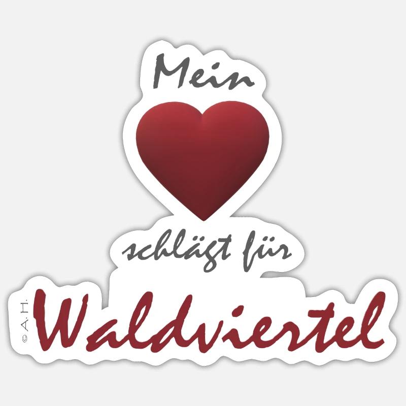 Waldviertler 21 - Sticker Größe S (10 x 10 cm) - Mattweiß