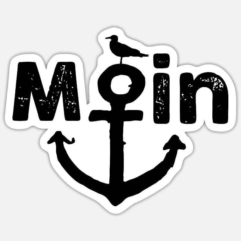 Moin Sticker Größe S (10 x 10 cm)