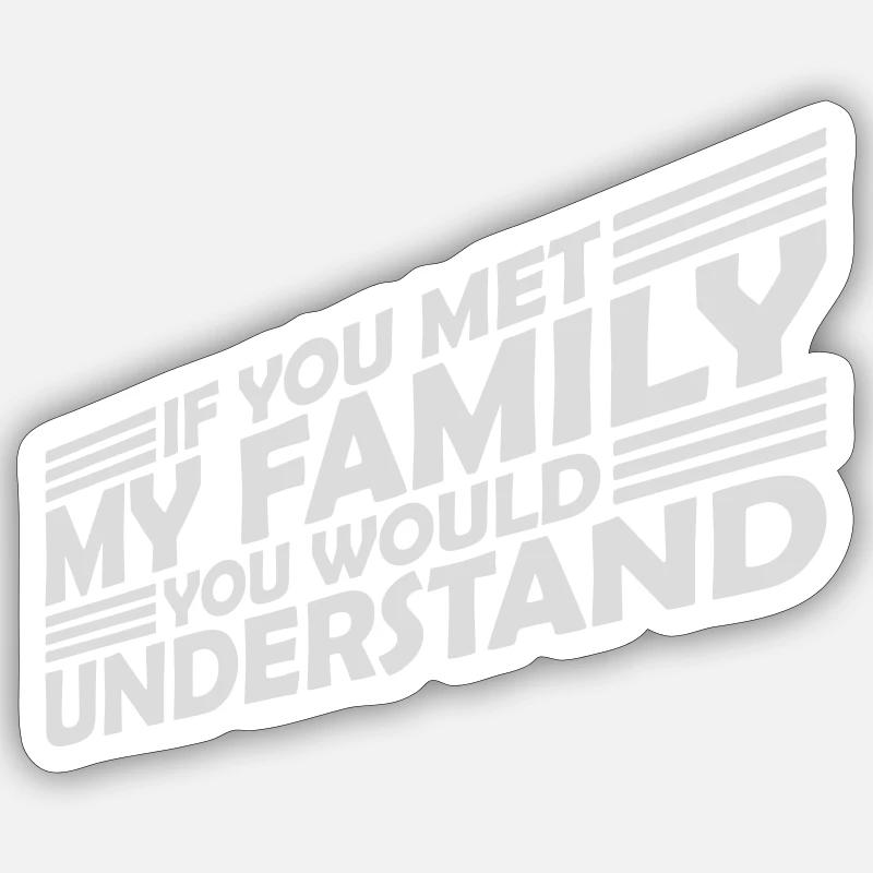 you would understand Zitat - Sticker Größe S (10 x 10 cm) - Mattweiß