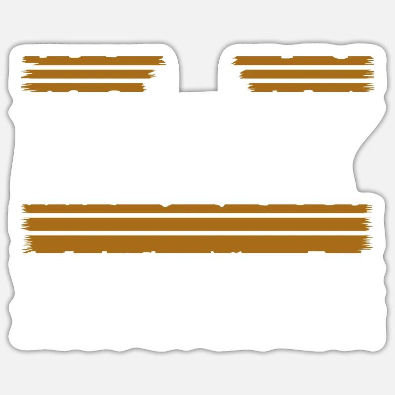 cabinetmaker birthday present - Sticker size S (10 x 10 cm) - white matte