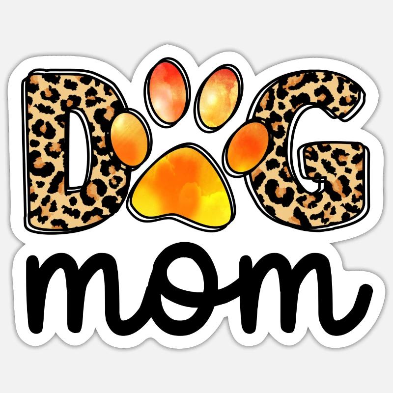 Hunde Mama Mutter Mami Lebensaufgabe Kinder Kind - Sticker Größe S (10 x 10 cm) - Mattweiß