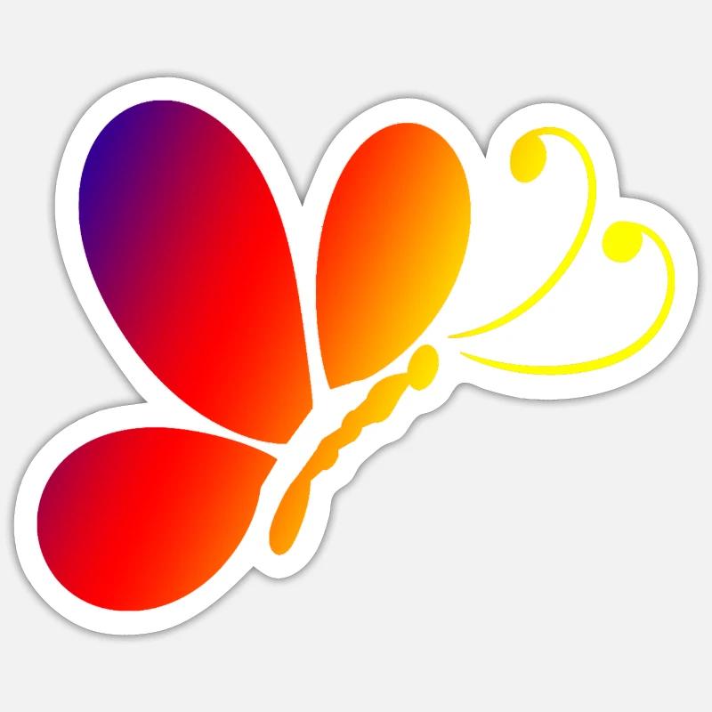 Papillon Sticker taille S (10 x 10 cm)