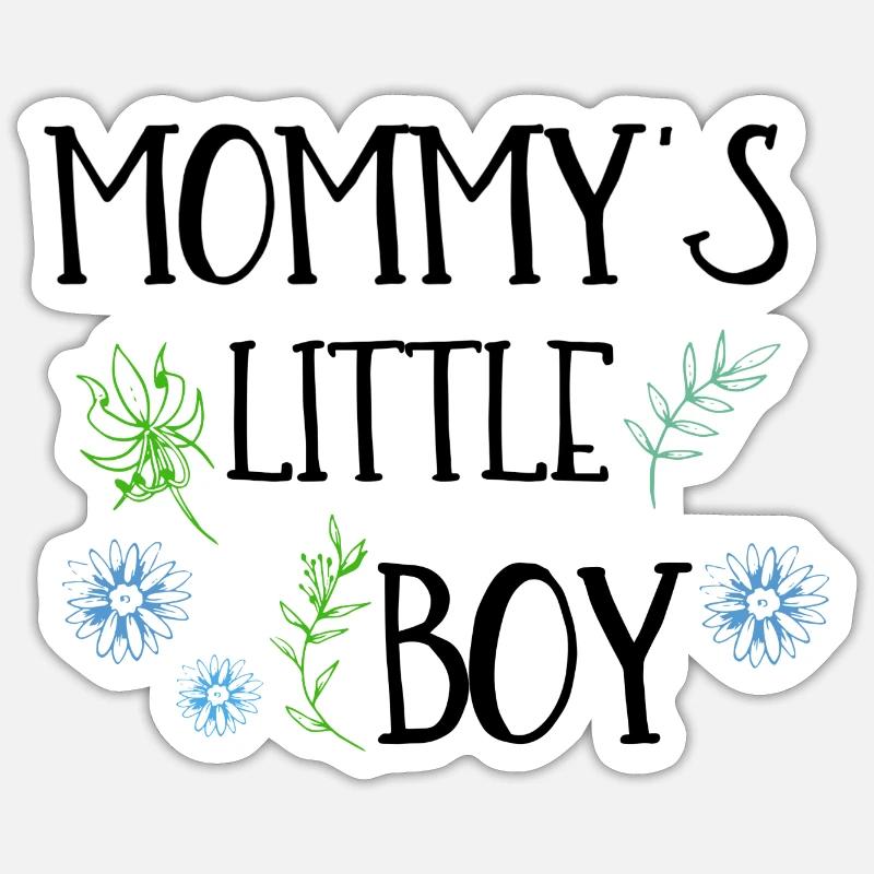 Le petit garçon de maman Sticker taille S (10 x 10 cm)