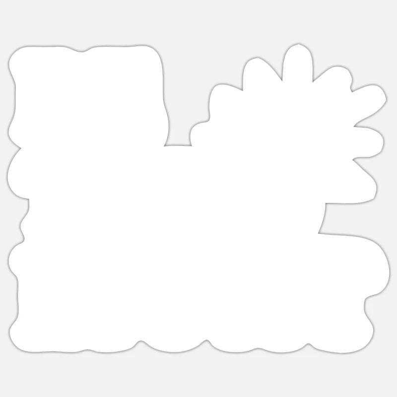 Be the light - Sticker taille S (10 x 10 cm) - blanc mat