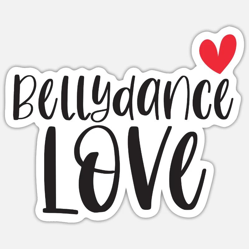Belly Dancing Belly Dancer Love Gift Sticker size S (10 x 10 cm)