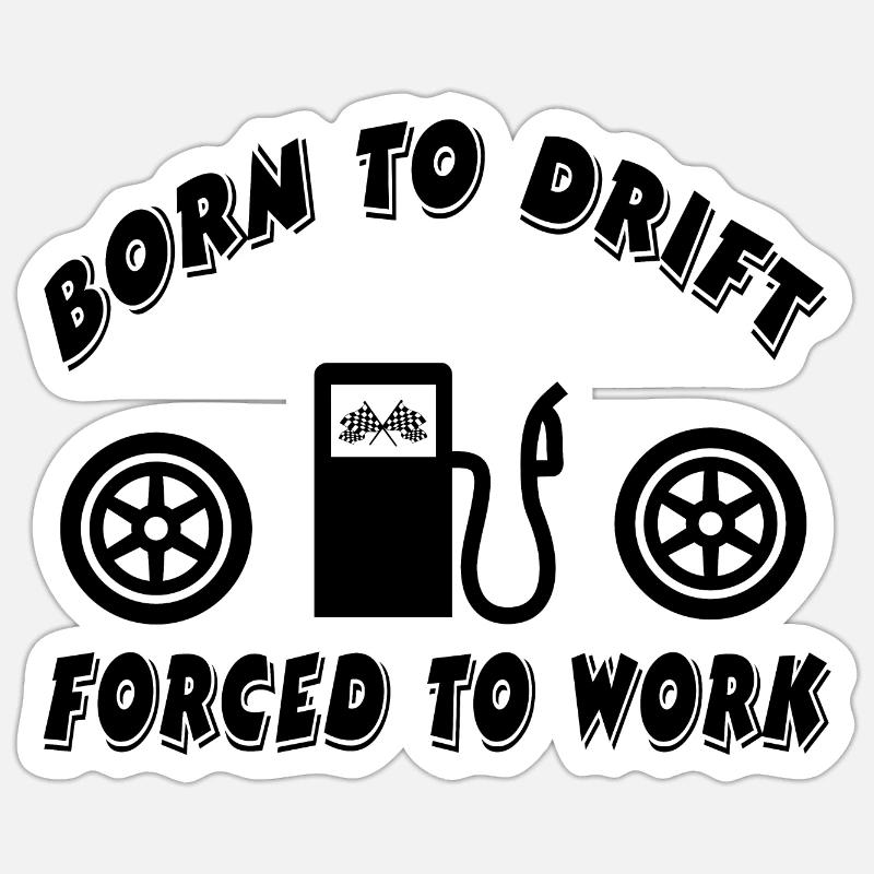 Auto - Sticker Größe S (10 x 10 cm) - Mattweiß