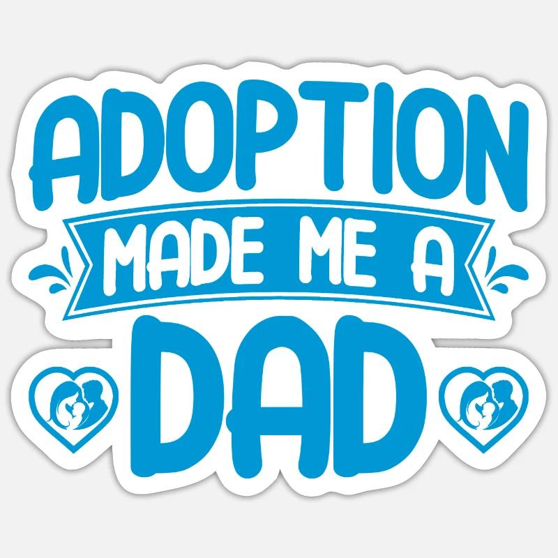 Adoption Adoptiveltern Pflegeeltern Geschenk Sticker Größe S (10 x 10 cm)