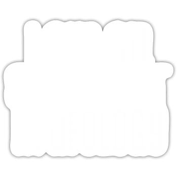 Alien Pun Animal Alien Abduction Statement - Sticker size S (10 x 10 cm) - white matte - Front