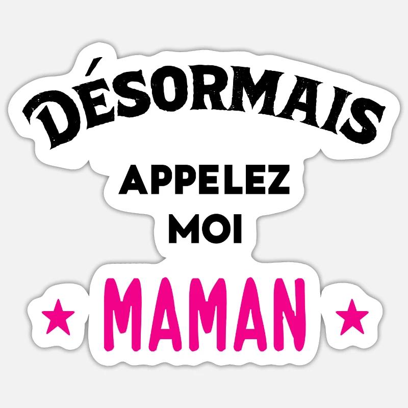 Idée D'Annonce De Grossesse Sticker taille S (10 x 10 cm)