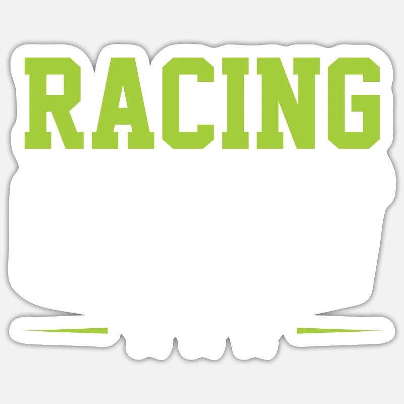 Racing Crew - Sticker Größe S (10 x 10 cm) - Mattweiß