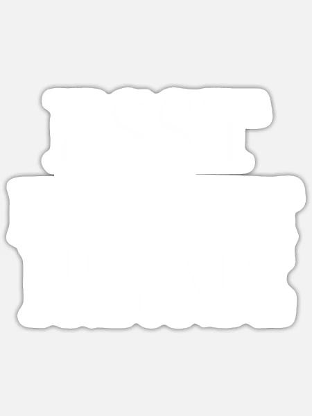 witzig gesundheit fleischloses essen - Sticker Größe S (10 x 10 cm) - Mattweiß