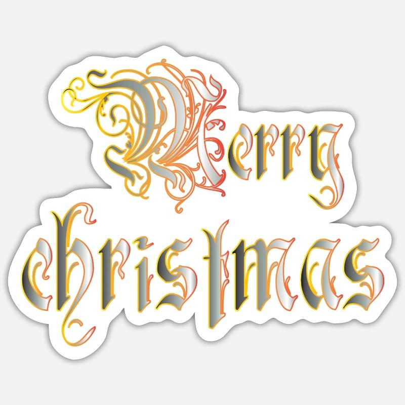 Weihnachtsinsel - Sticker Größe S (10 x 10 cm) - Mattweiß