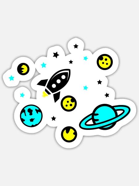  - Sticker size S (10 x 10 cm) - white matte