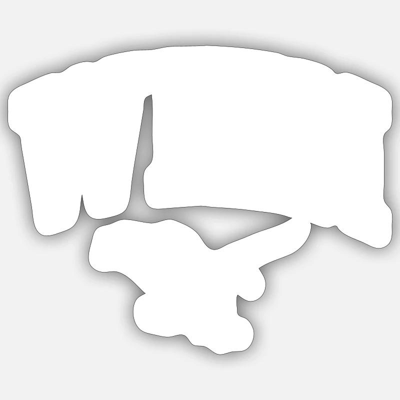 Vienne - Sticker taille S (10 x 10 cm) - blanc mat