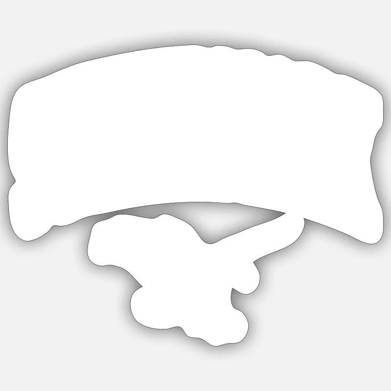 Steiermark - Sticker Größe S (10 x 10 cm) - Mattweiß