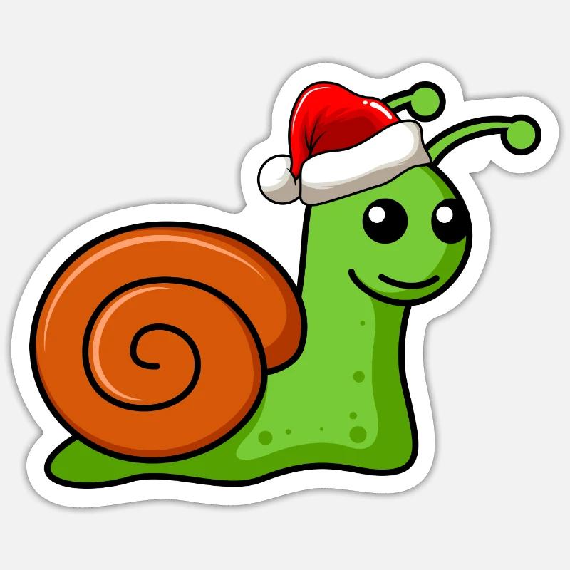 Noël de Snail Comic Sticker taille S (10 x 10 cm)
