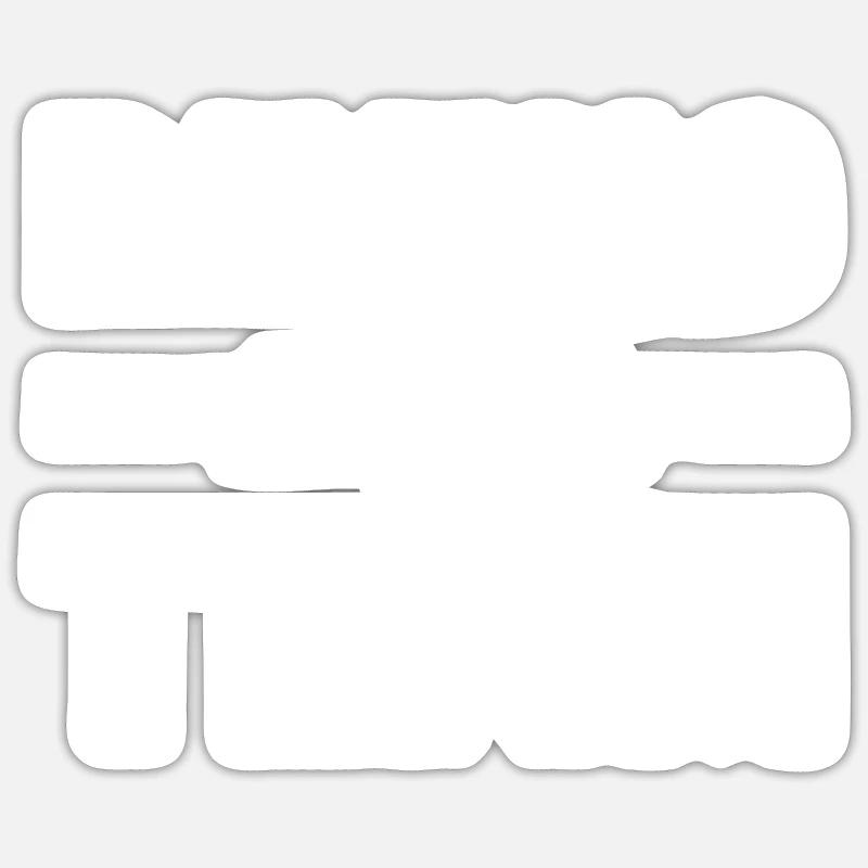 Équipe de plongée - Sticker taille S (10 x 10 cm) - blanc mat
