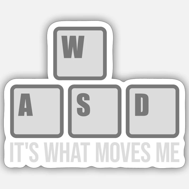 c’est ce qui m’émeut - Sticker taille S (10 x 10 cm) - blanc mat