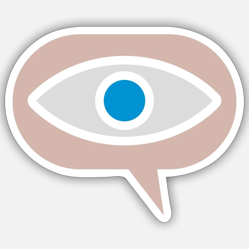 Icon Visual See Eye Sticker size S (10 x 10 cm)