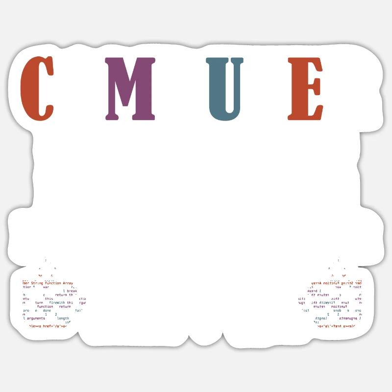 Computer Programmer Software Coding - Sticker Größe S (10 x 10 cm) - Mattweiß