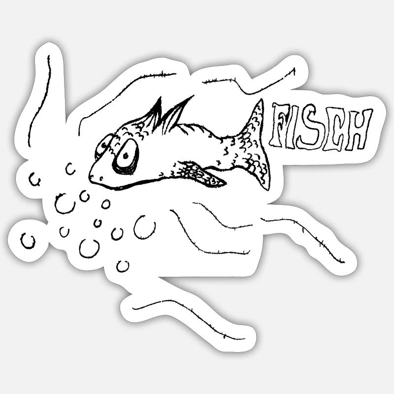 The ultimate fish Sticker size S (10 x 10 cm)