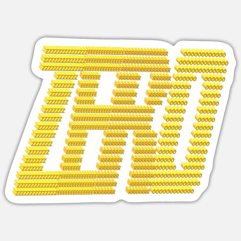 Kunst - Sticker Größe S (10 x 10 cm) - Mattweiß