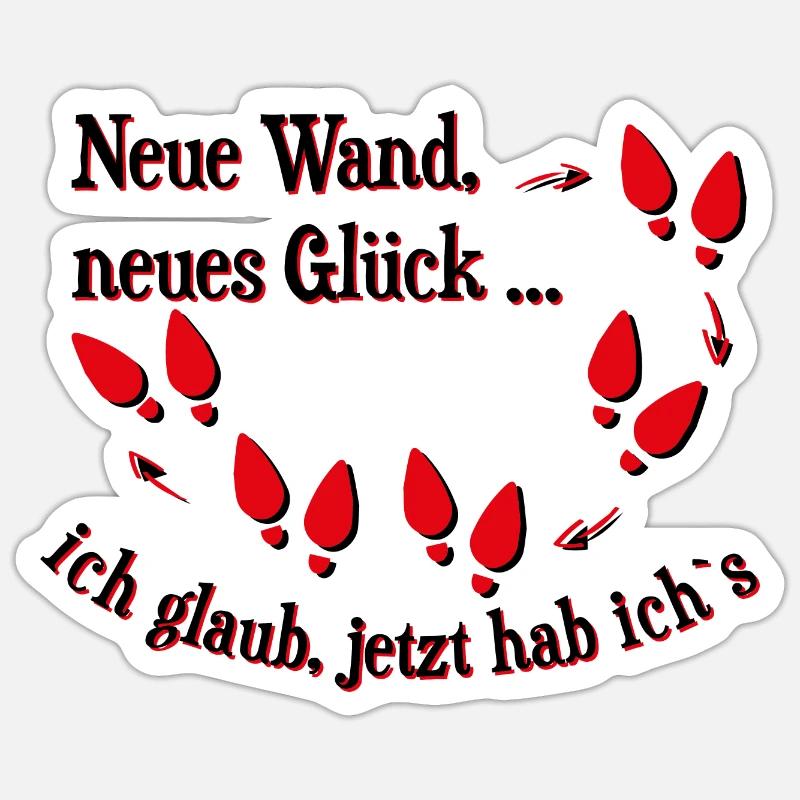 Linedance - Sticker Größe S (10 x 10 cm) - Mattweiß