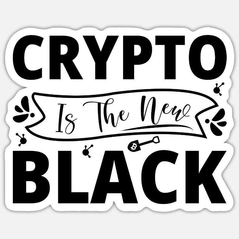 Crypto Sprüche - Sticker Größe S (10 x 10 cm) - Mattweiß
