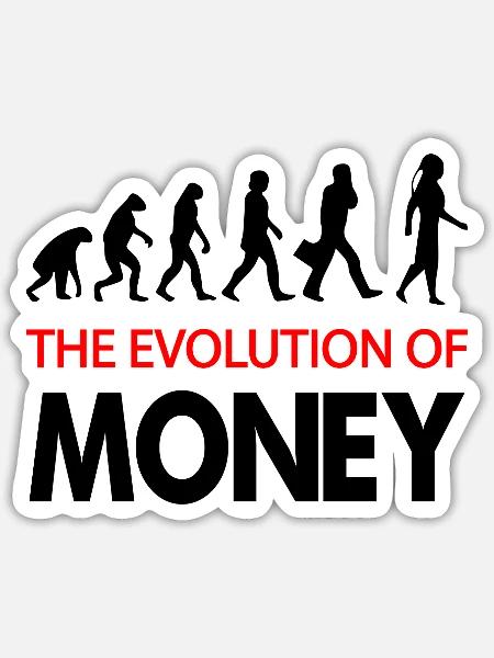 Bitcoin Trading Crypto Aktien - Sticker Größe S (10 x 10 cm) - Mattweiß